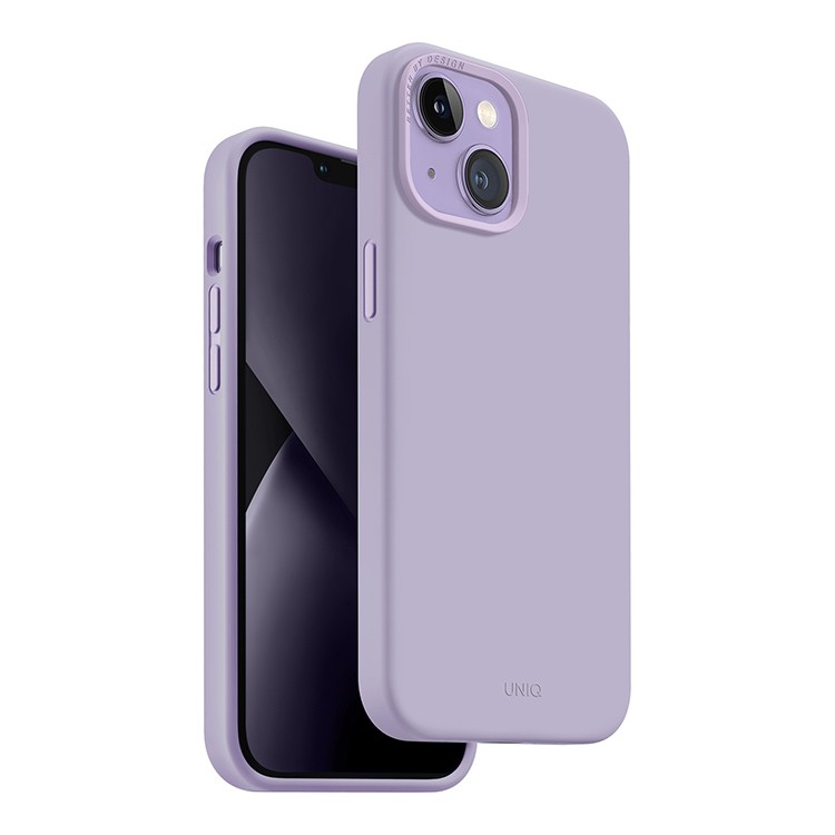 Чехол Uniq Lino для iPhone 14 Plus, лавандовый (IP6.7M(2022)-LINOLAV)