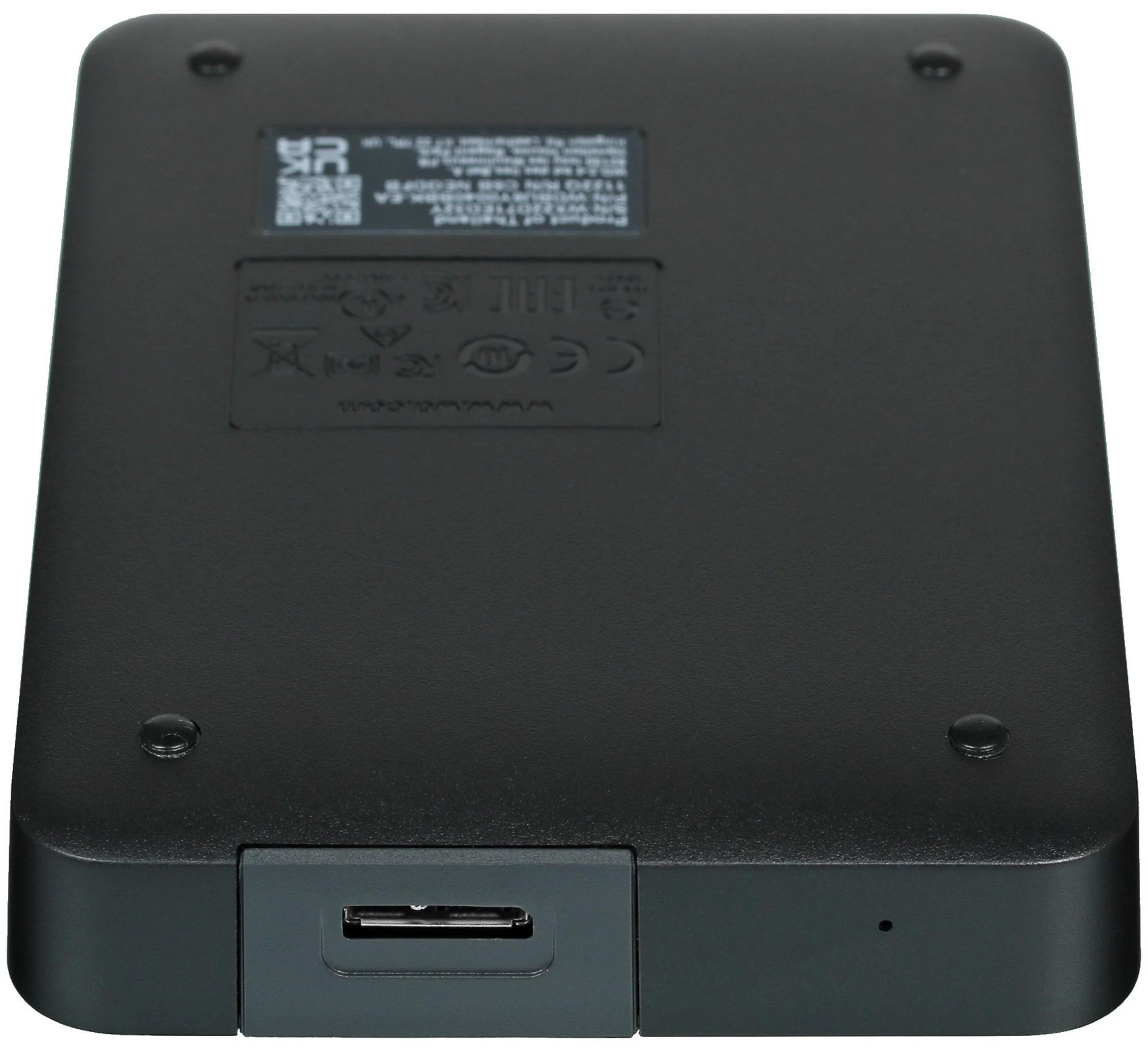 Внешний HDD WD Elements Portable 4TB, черный (WDBU6Y0040BBK-WESN)