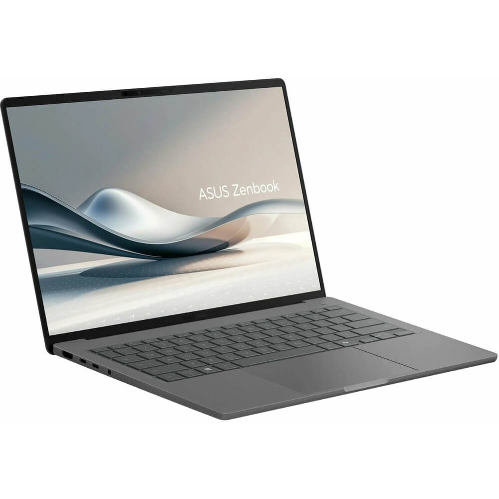 Ноутбук Asus Zenbook 14 UX3407QA-QD267W (Qualcomm Snapdragon X X1-26-100, Qualcomm Adreno) 16ГБ, 512ГБ SSD, Windows 11 Home, серый (90NB1502-M00DN0)
