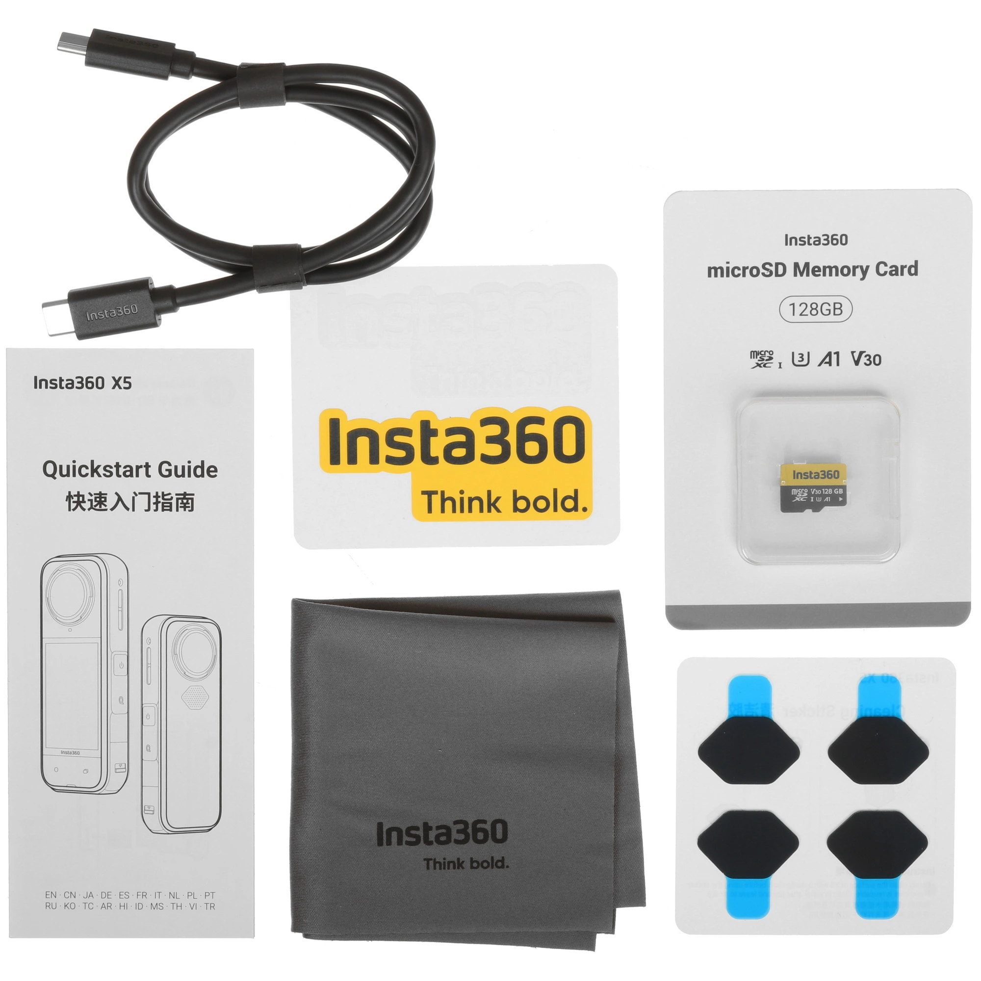 Экшн-камера Insta360 X5 Ski Bundle, черный