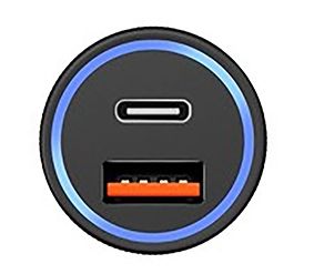 Uzay CC-D0056 38Вт USB-C+USB-A, PD, черный (UZ-CC-D0056-38-BK)