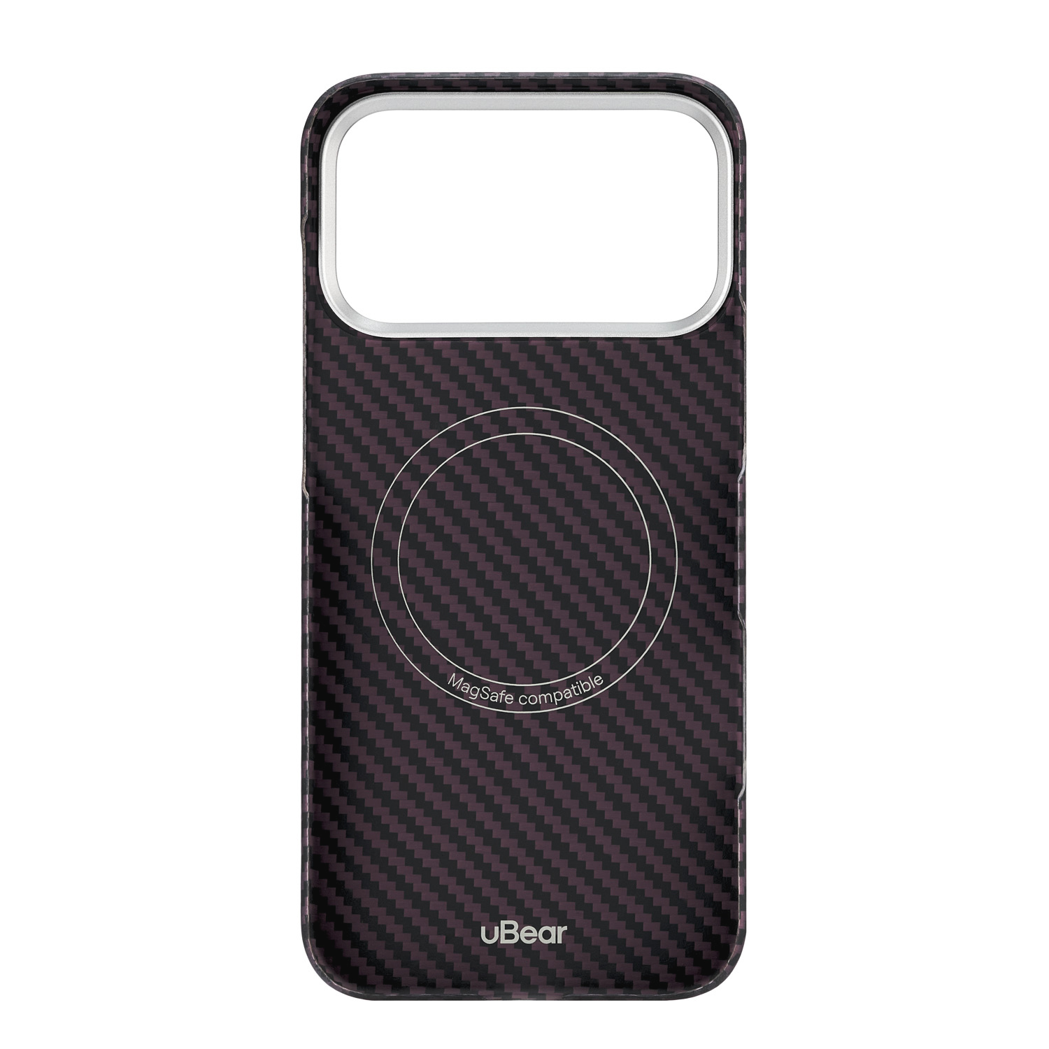 Чехол uBear Supreme Case Kevlar с MagSafe для iPhone 18 Pro Max, бургунди (CS722BR69PSP-I26M)