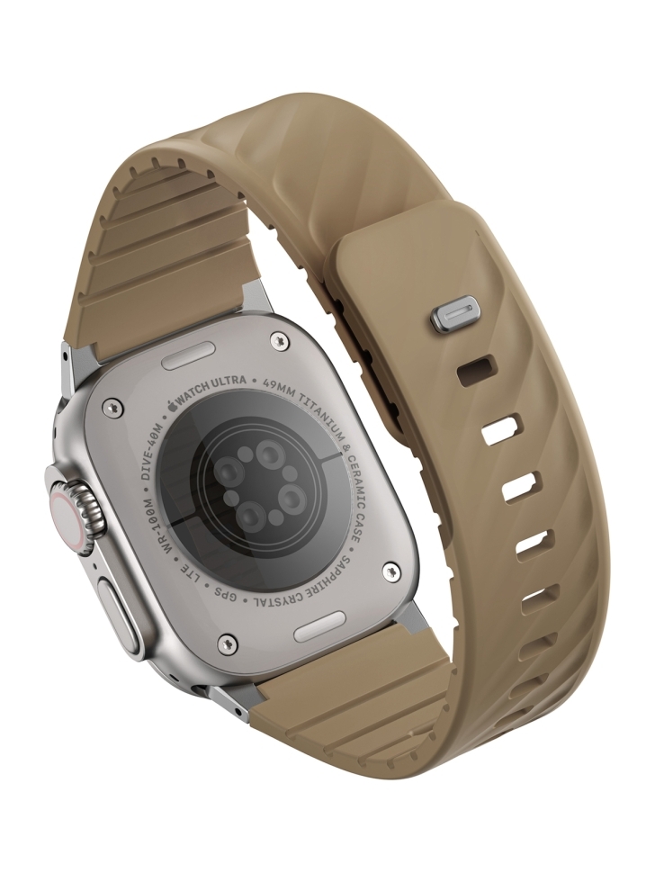 Uniq FLUO Silicone Rubber для Apple Watch 49-40 мм, Soft Sand