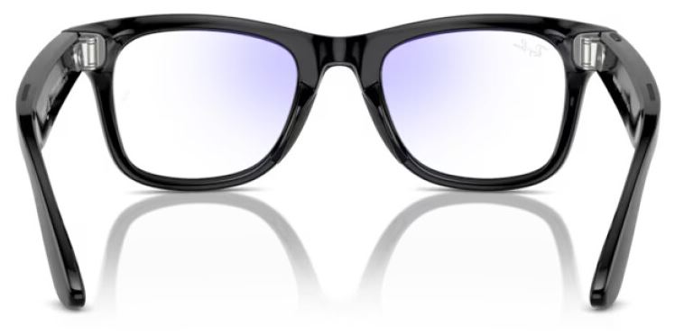 Ray Ban Wayfarer RW4008 155-53 Shiny Black/Clear (8056597874816)