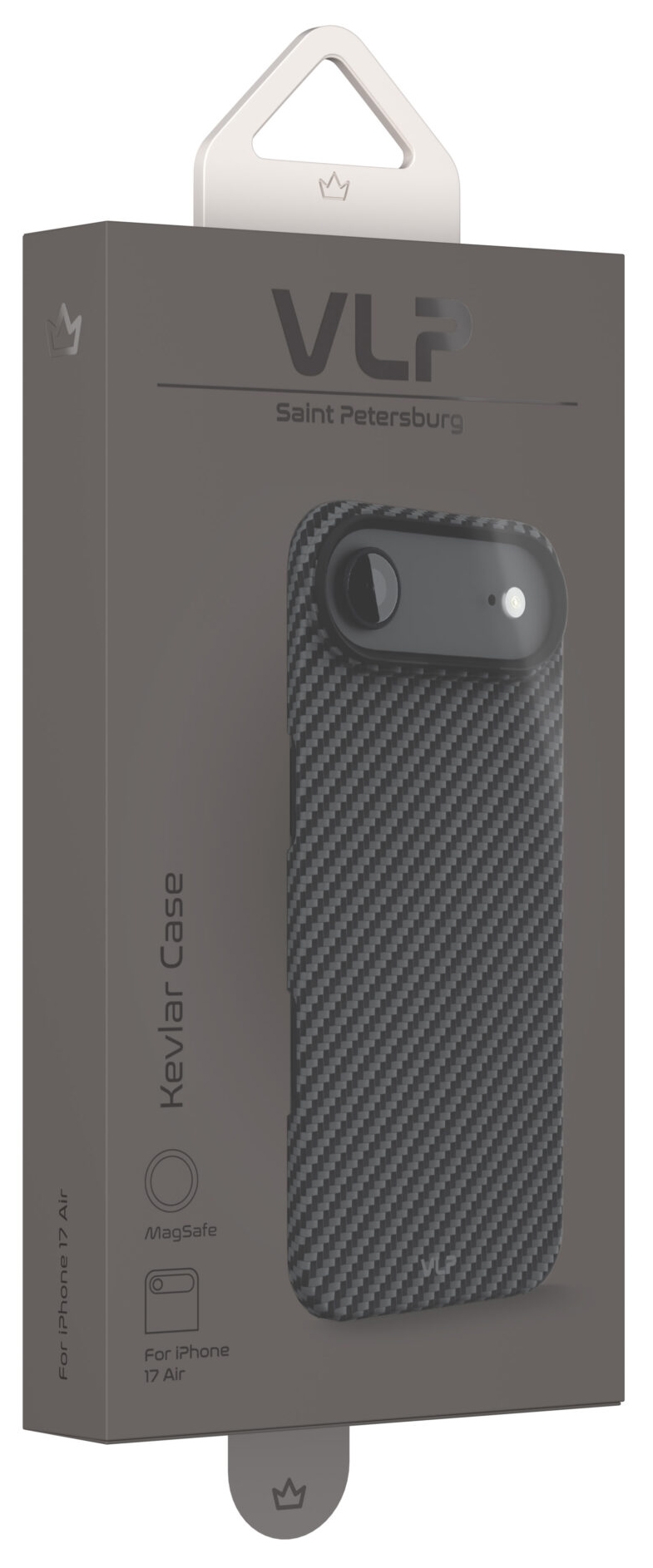 VLP Kevlar Case с MagSafe для iPhone Air, черный (1058068)