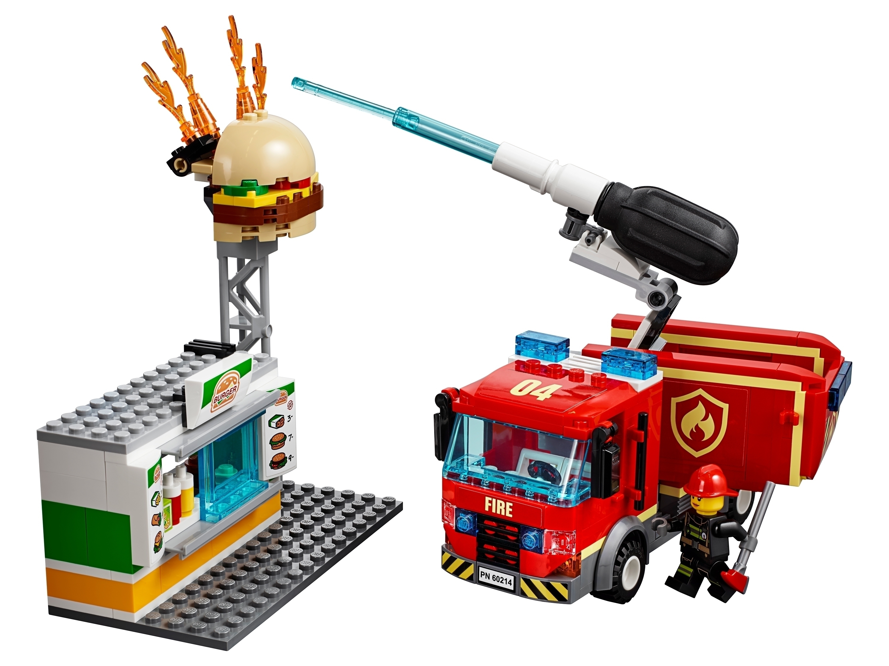 Конструктор LEGO City 60214 Пожар в бургер-кафе