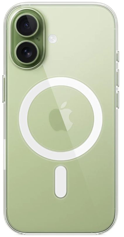 Чехол Apple Clear Case с MagSafe для iPhone 17, прозрачный (MGF24FE/A)