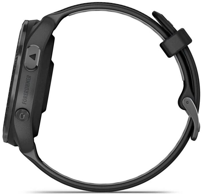 Умные часы Garmin Forerunner 965, темно-серый DLC титановый безель, с черным ремешком (010-02809-10)