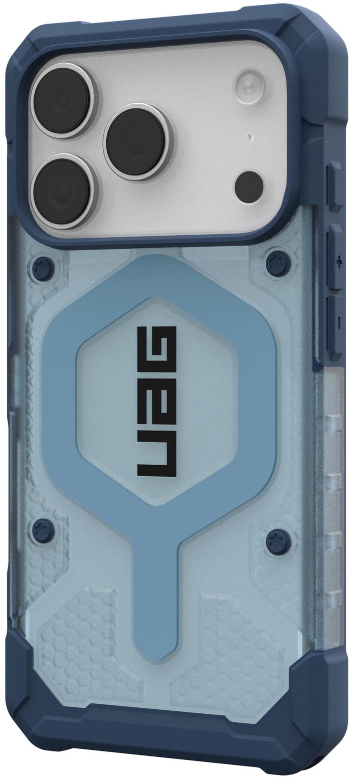 UAG Pathfinder Clear с MagSafe для iPhone 17 Pro Max, прозрачно/голубой (Active Blues Lanyard) 1145521BV03