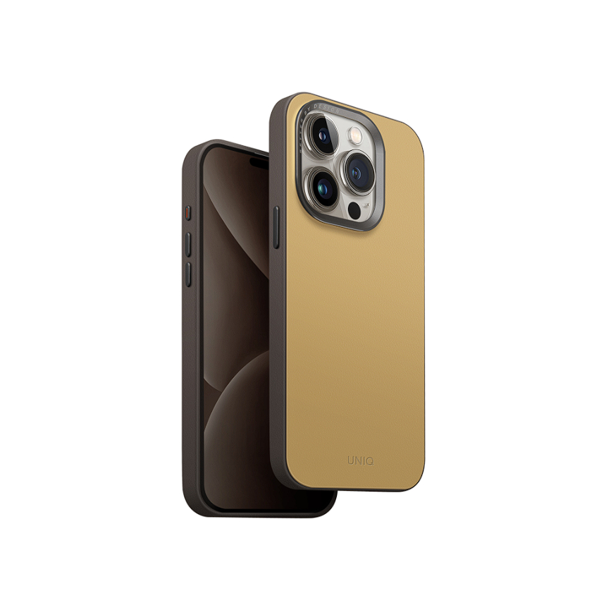 Чехол UNIQ Lyden DS with MagSafe для iPhone 15 Pro, желтый/желто-серый (IP6.1P(2023)-LDSCYELFGRY)