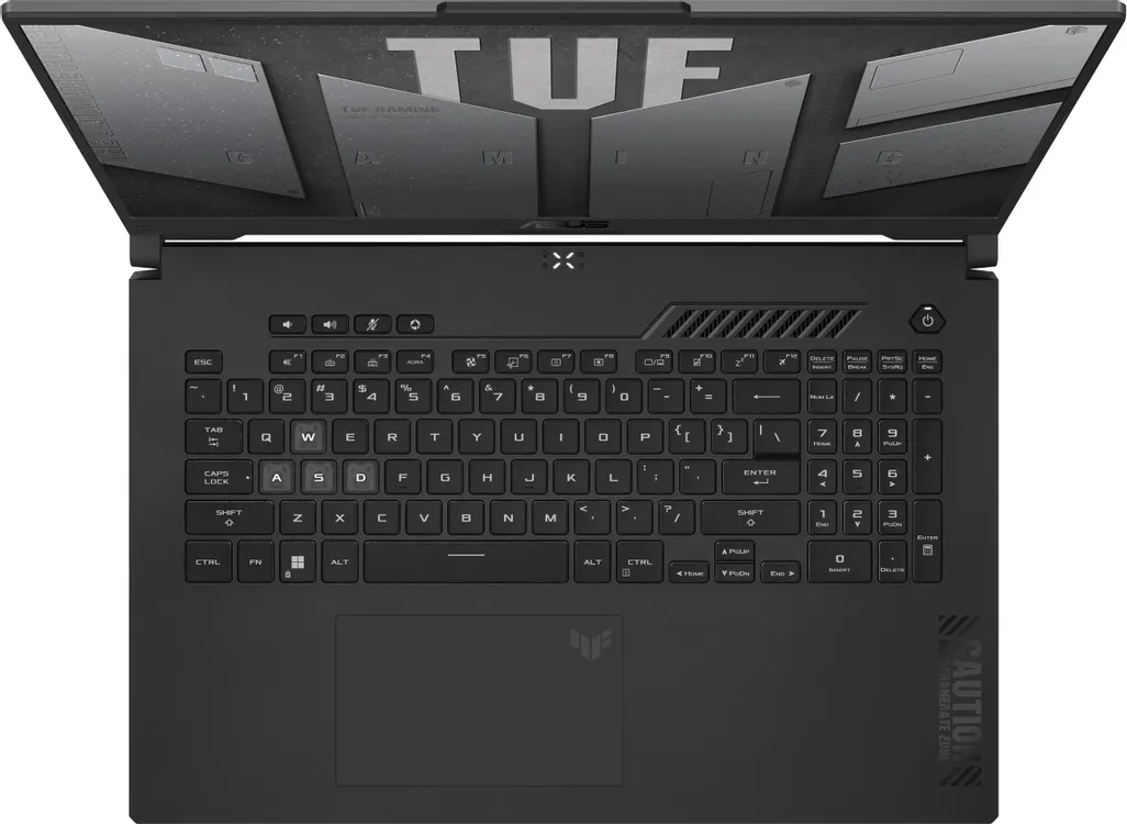 Ноутбук Asus TUF Gaming A17 FA707NUQ-HX010 17.3" (AMD Ryzen 7 170, NVIDIA GeForce RTX 4050) 16ГБ, 512ГБ SSD, noOS, серый (90NR0QH5-M000D0)