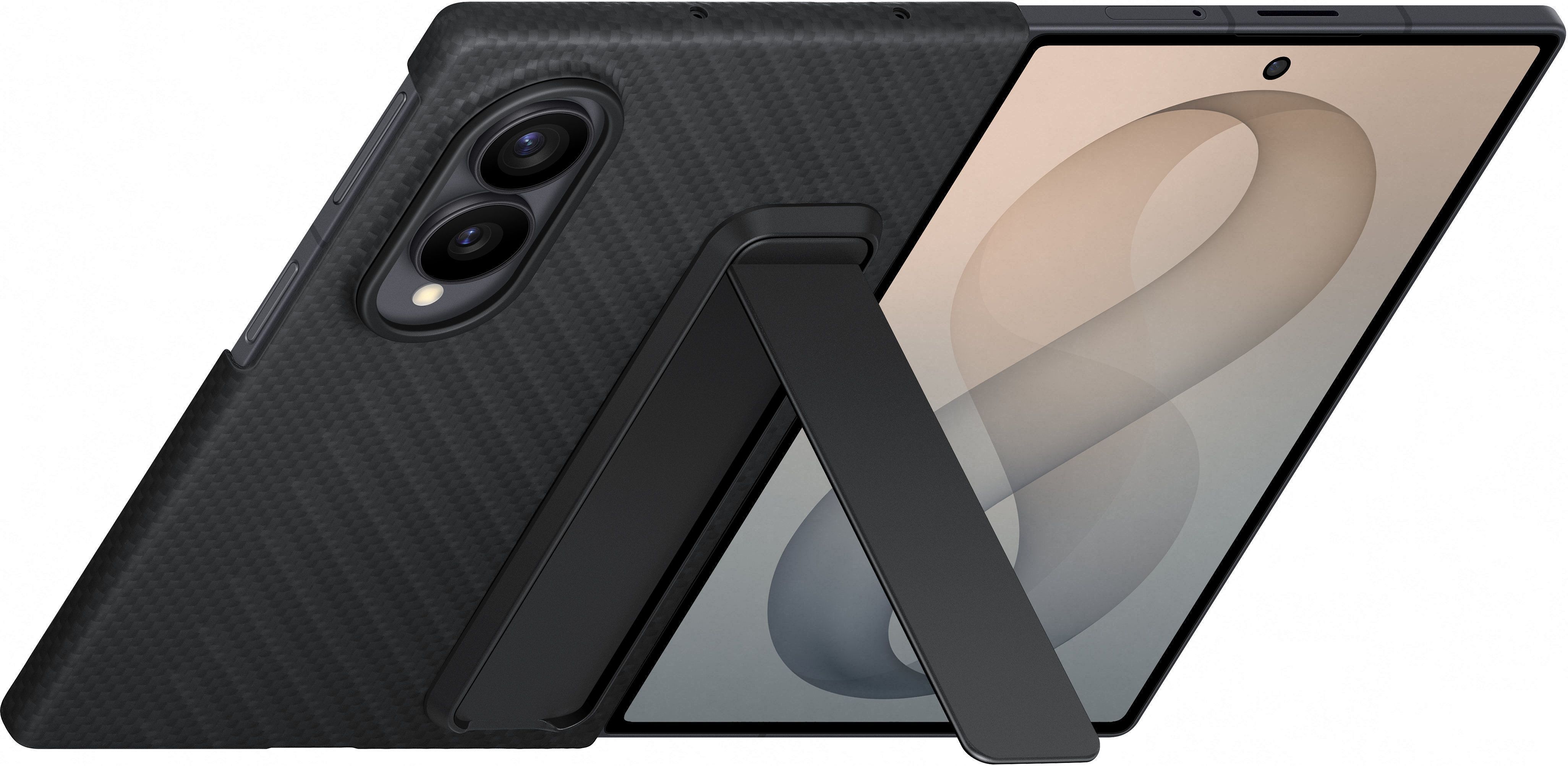 Samsung Carbon Standing Case Samsung Galaxy Z Fold8, графитовый черный