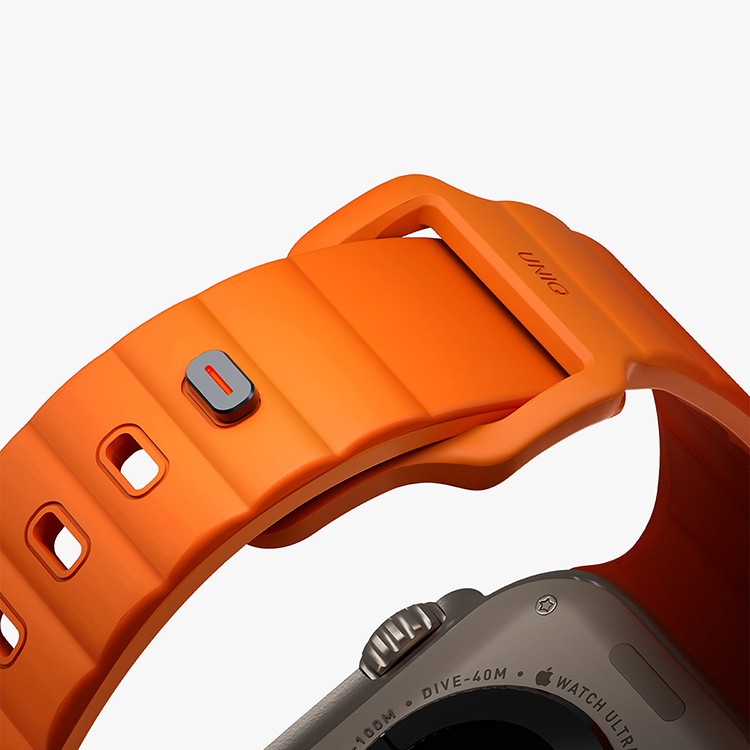 Uniq STRIDE FKM Rubber для Apple Watch 49/46/45/44мм, Volt Orange (49MM-STRIVORG)