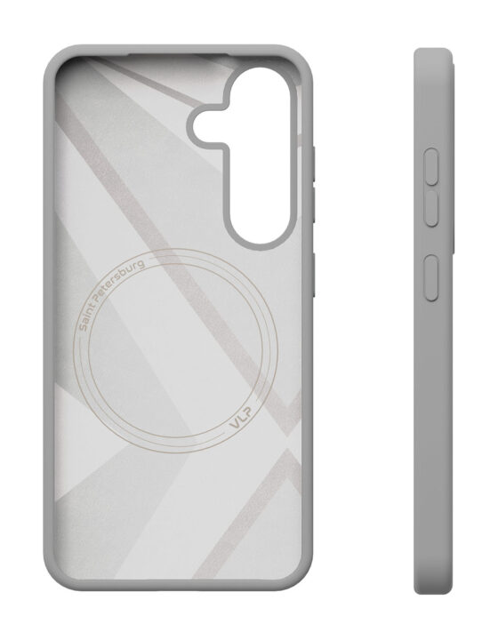 Чехол VLP Aster Case с MagSafe для Samsung Galaxy S25, серый (1057114)