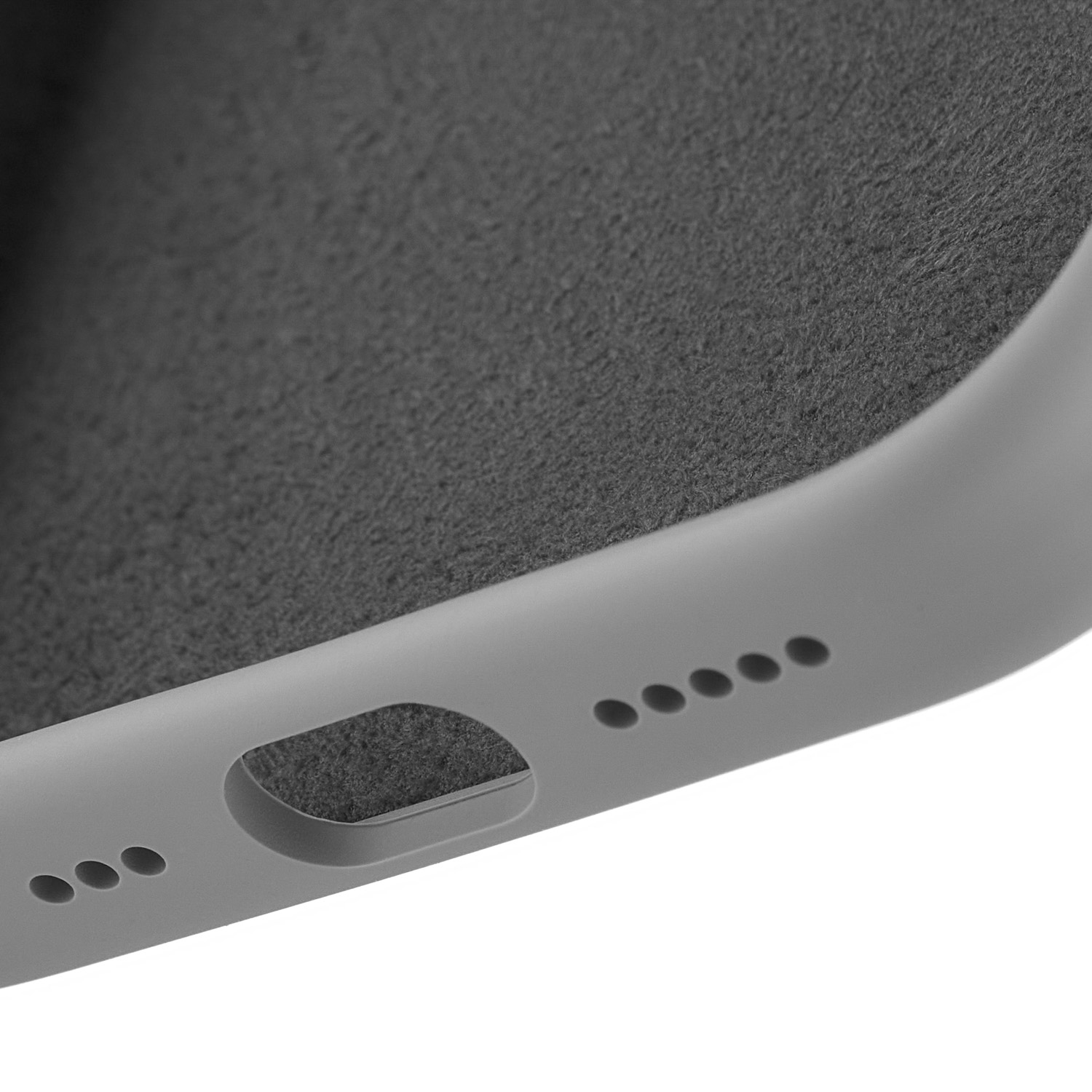 Чехол uBear Touch Mag Case с MagSafe для iPhone 17 (силикон, софт-тач), светло-серый (CS541LG63TH-I25M)
