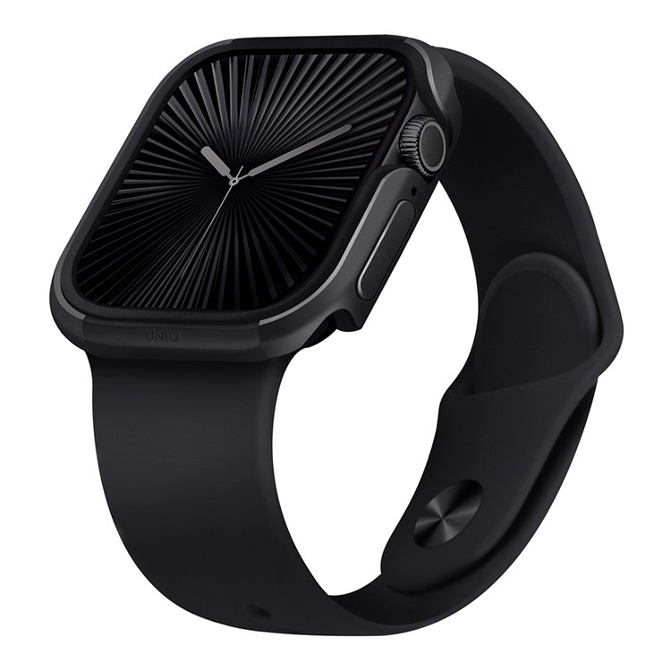 Чехол Uniq Valencia aluminium для Apple Watch Series 10 42mm, черный (42MM-VALMBLK)