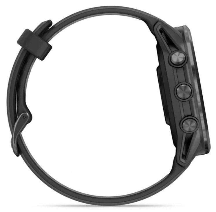 Garmin Forerunner 970 Carbon Gray DLC Titanium with Black Case and Black/Translucent Whitestone Band (010-02969-00)