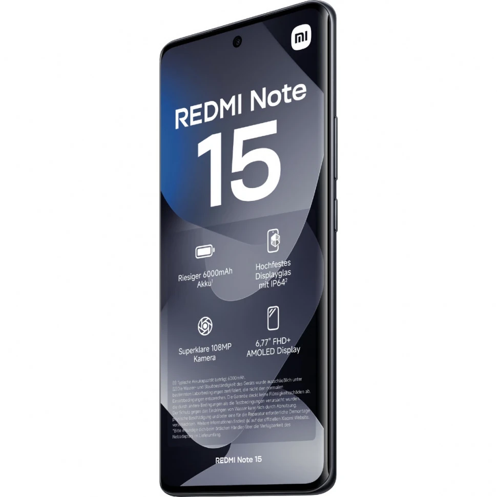 Redmi Note 15 4G 8/256Гб, черный