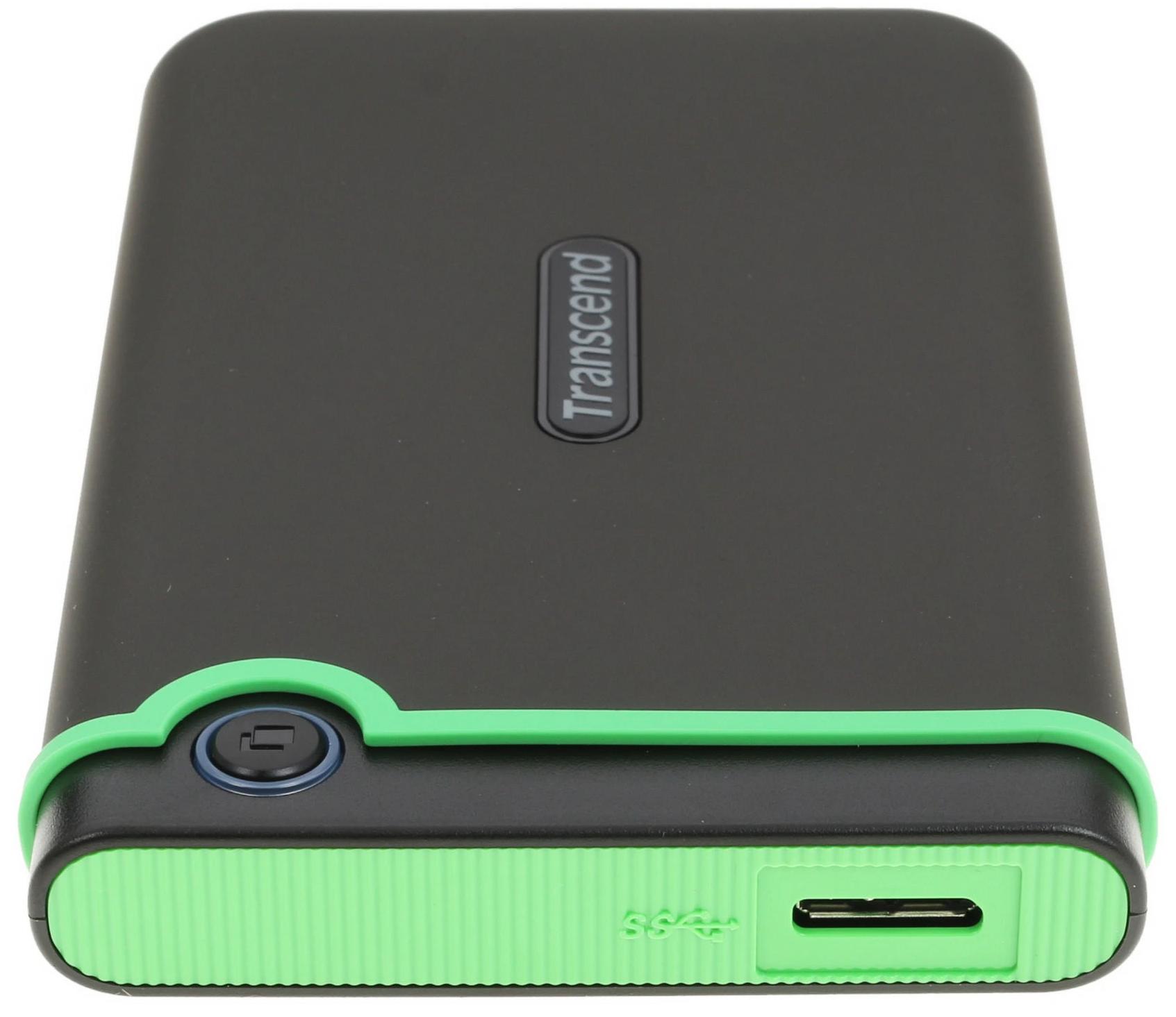 Внешний жесткий диск HDD Transcend StoreJet 25M3 2 ТБ, черный (TS2TSJ25M3S)