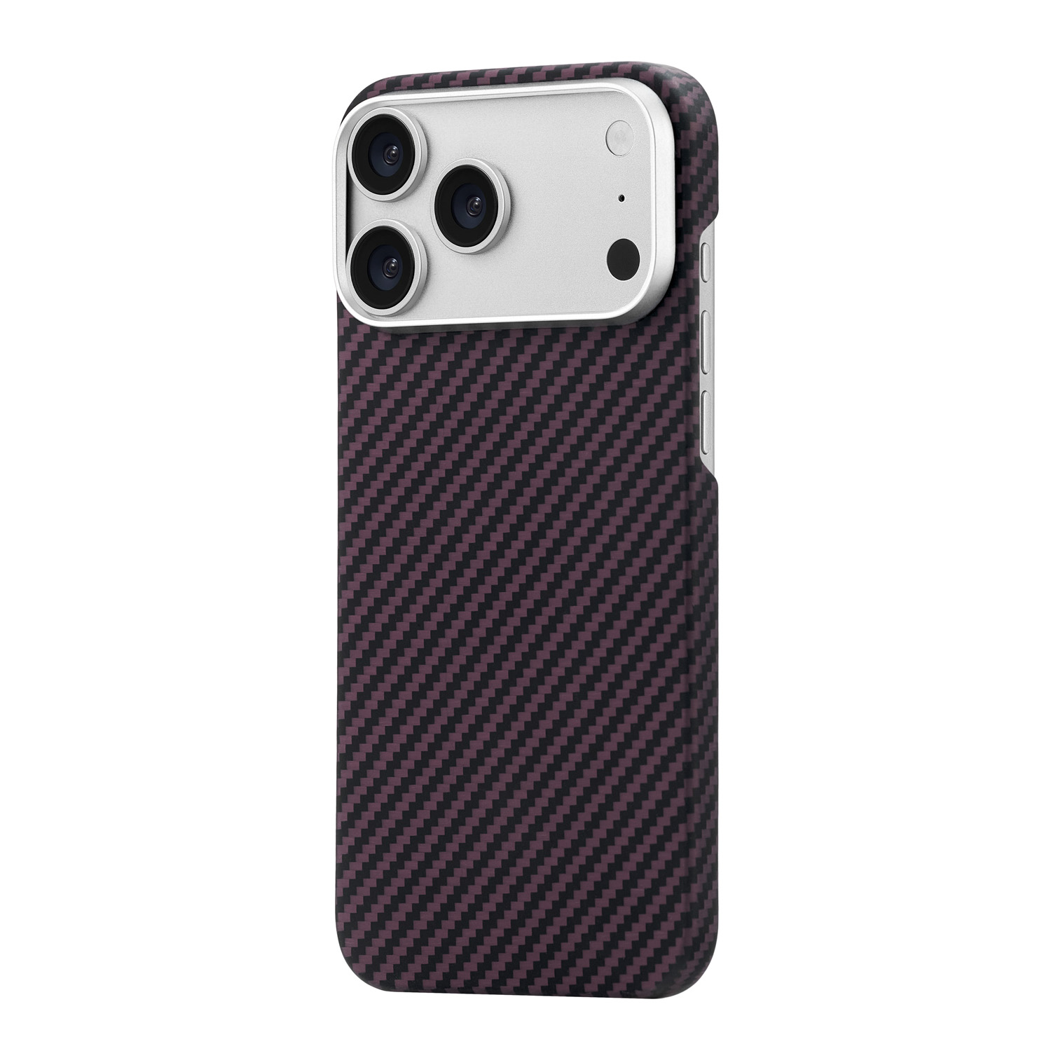 Чехол uBear Supreme Case Kevlar с MagSafe для iPhone 18 Pro Max, бургунди (CS722BR69PSP-I26M)