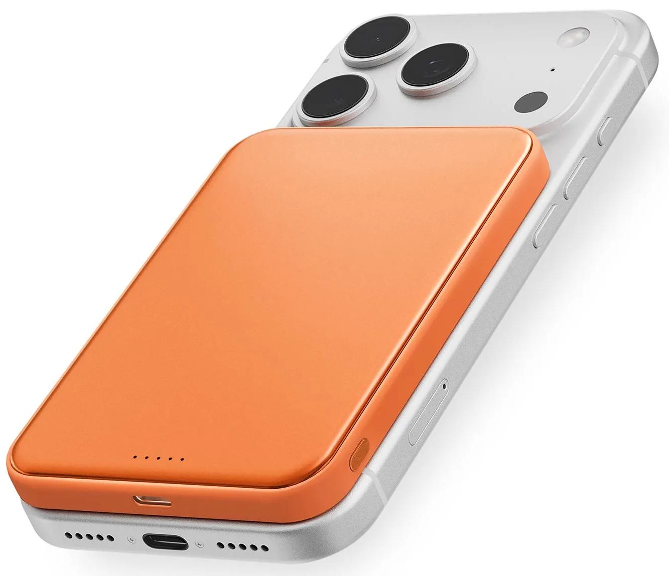 Внешний аккумулятор uBear Strike 5000 mAh, PD30W, Qi2.2, оранжевый (PB30CS5000-PDM)