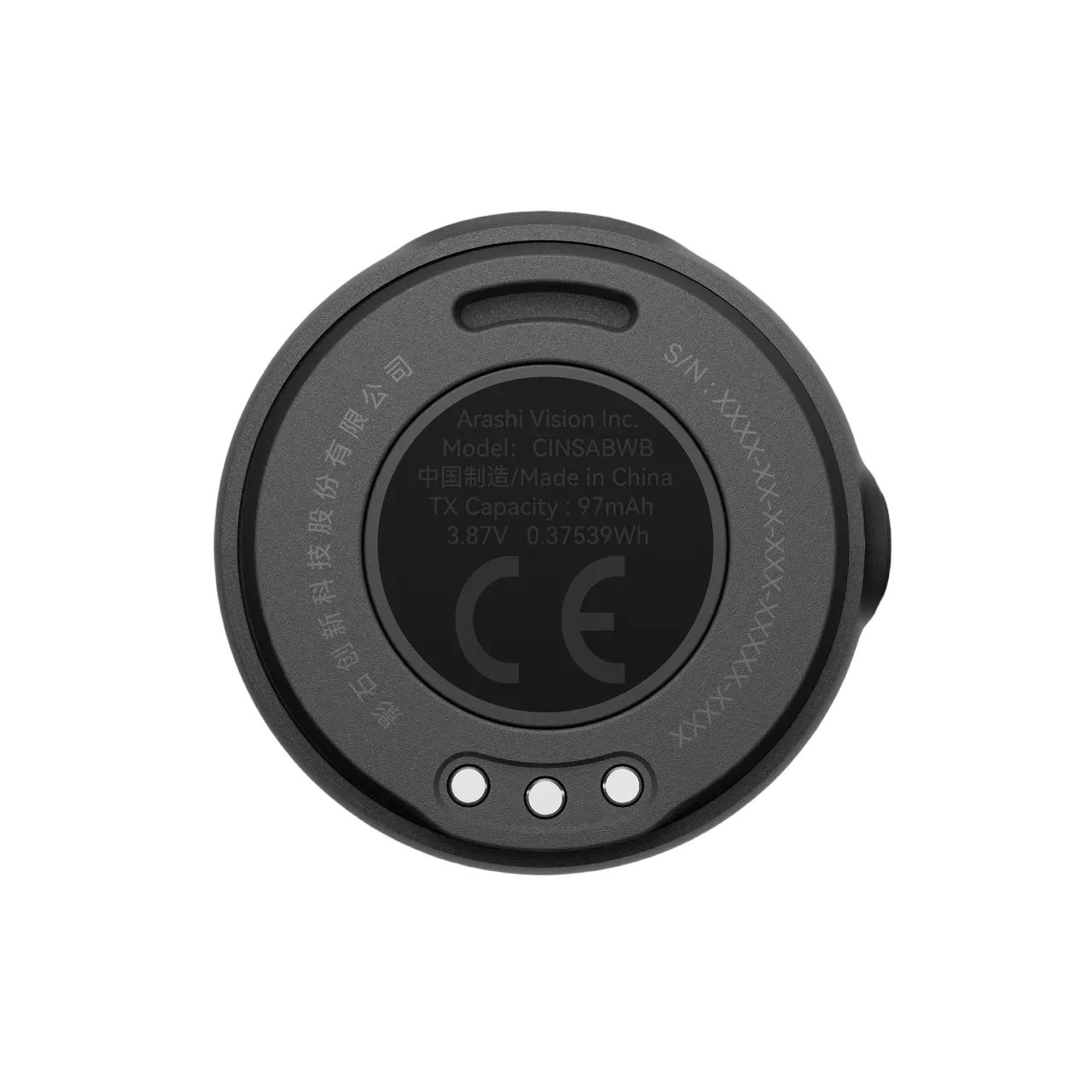 Беспроводной микрофон Insta360 Mic Air (1 TX + 1 RX), черный