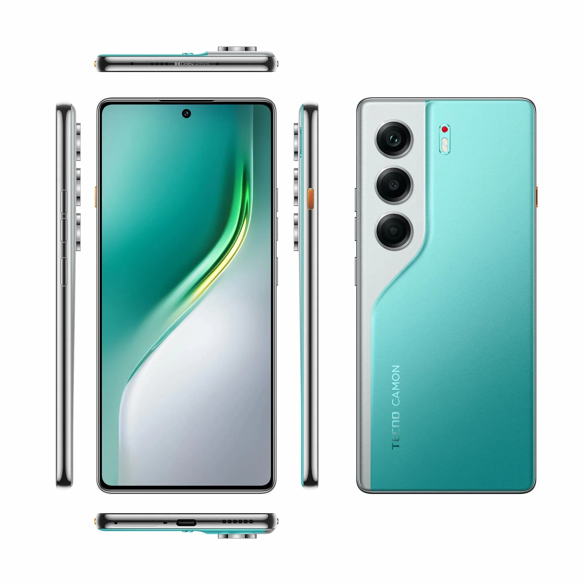 Tecno Camon 40 8/256 Гб, зеленый (Emerald Lake Green)