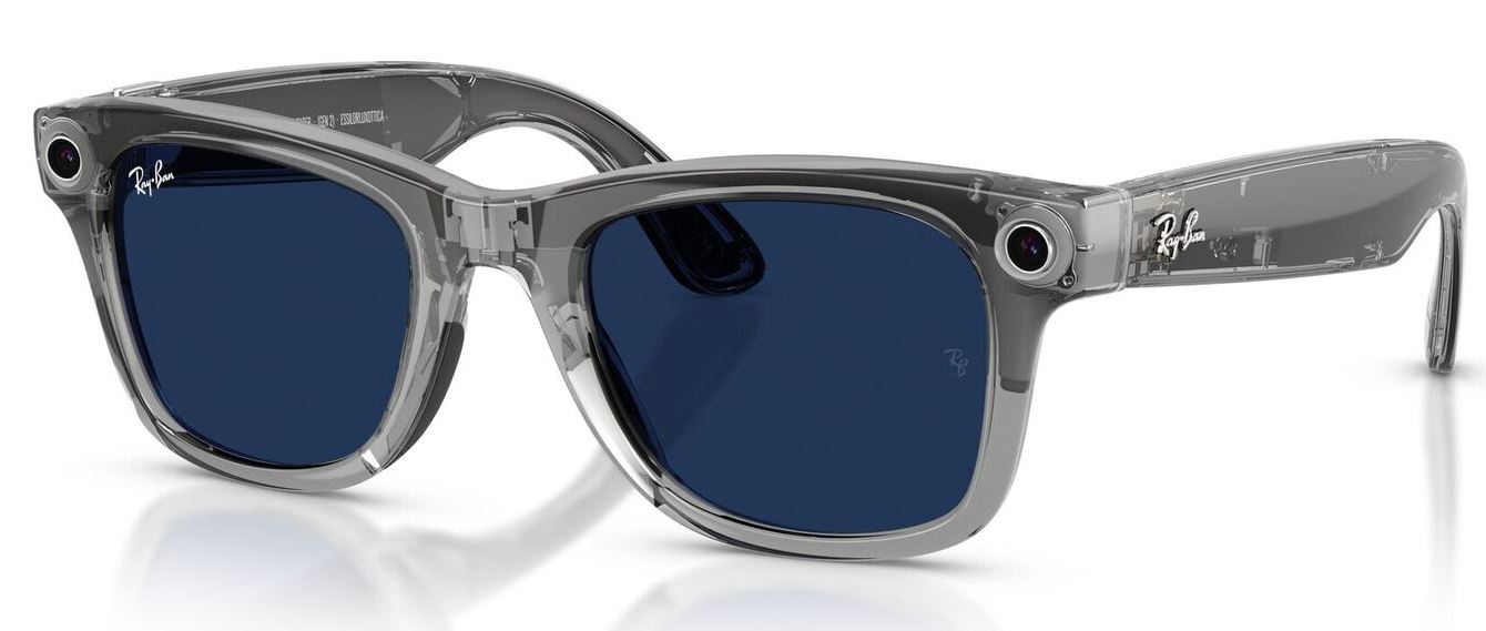 Ray Ban Meta Wayfarer (Gen2) RW4012, Shiny Transp.Grey/Transitions Sapphire (8056262909898)