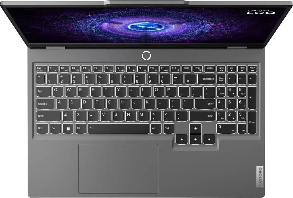 Ноутбук Lenovo LOQ 15IRX9 15.6" (Intel Core i5 13450HX, NVIDIA GeForce RTX 4050) 16ГБ, 512ГБ SSD, noOS, серый (83DV01CGRK)