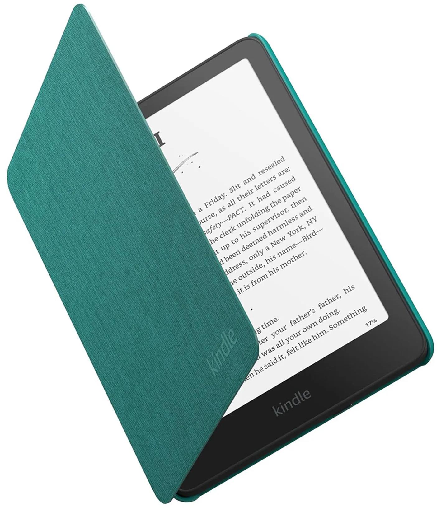 Чехол Amazon Kindle Paperwhite 2024 Fabric Cover, изумрудный