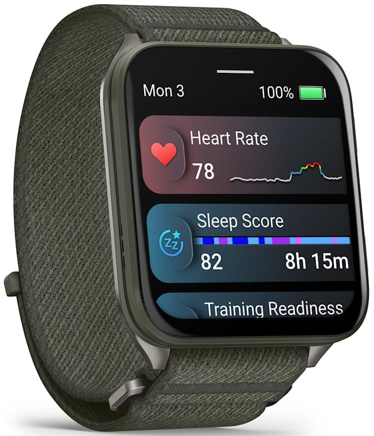 Garmin Venu X1, темно-зеленые с черным ремешком (010-02980-03)