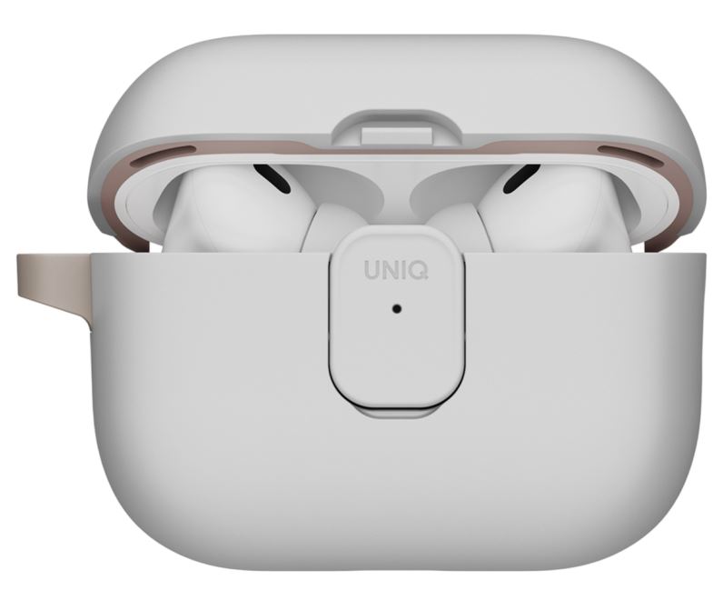 Чехол Uniq Clyde Lock case для AirPods Pro 3, Mist Grey/Khaki