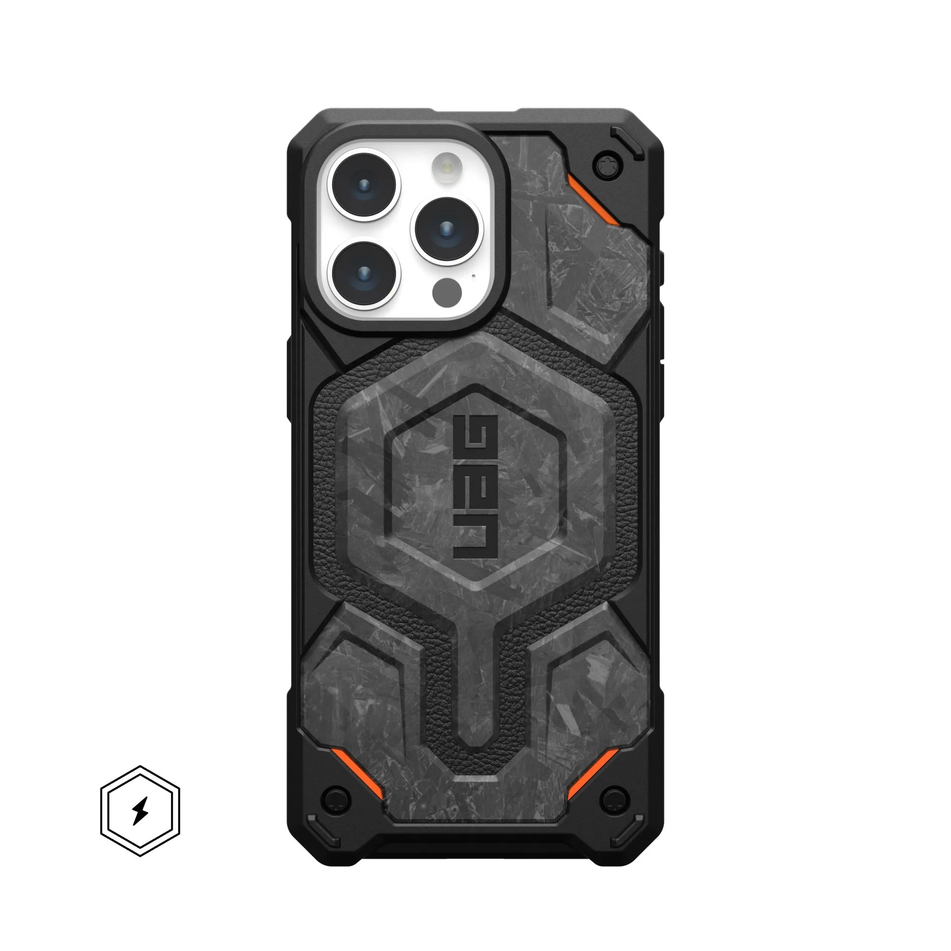 Чехол UAG Monarch Pro Limited Edition с Magsafe для iPhone 15 Pro Max, Forged Carbon (114222114F42)