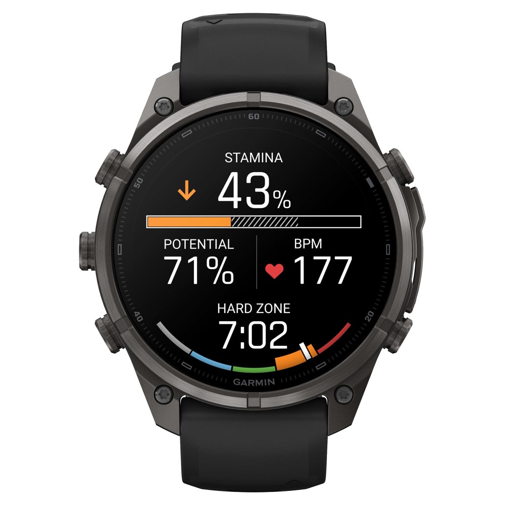Garmin Fenix 9 Pro AMOLED 47мм inReach, Carbon Gray DLC Titanium Black / Pebble Gray (010-04336-11)