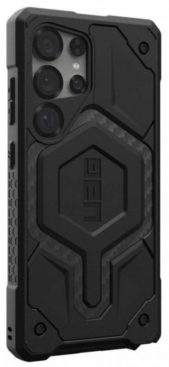Чехол UAG Monarch Pro Series with MagSafe для Samsung Galaxy S25 Ultra, черный (Carbon Fiber) 214461114242
