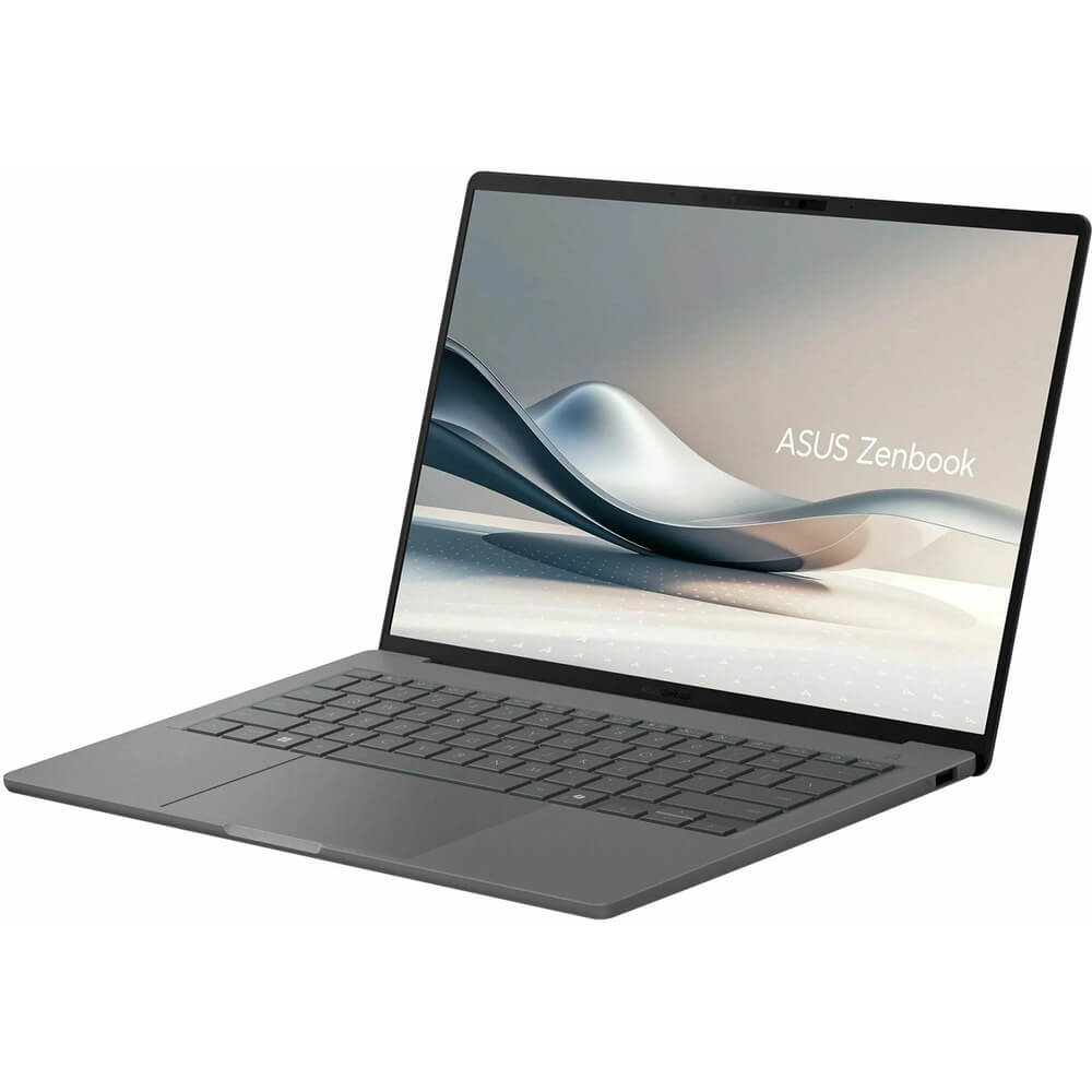 Ноутбук Asus Zenbook 14 UX3407QA-QD267W (Qualcomm Snapdragon X X1-26-100, Qualcomm Adreno) 16ГБ, 512ГБ SSD, Windows 11 Home, серый (90NB1502-M00DN0)