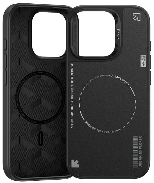 Benks Basis Phone Case с MagSafe для iPhone 16 Pro Max, черный (C.K.QS.AP.JJ.BK66)