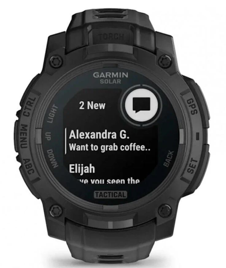 Garmin Instinct 3 50 mm Solar Tactical Edition, Black with Black Band (010-03035-50)