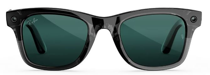 Ray Ban Meta Wayfarer (Gen3) 149-50 Transparent Black/Transitions Aquamarine
