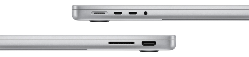 Apple MacBook Pro 14" (M3 8C CPU, 10C GPU, 2023) 8 ГБ, 512 Гб SSD, серебристый (Z1A900042)