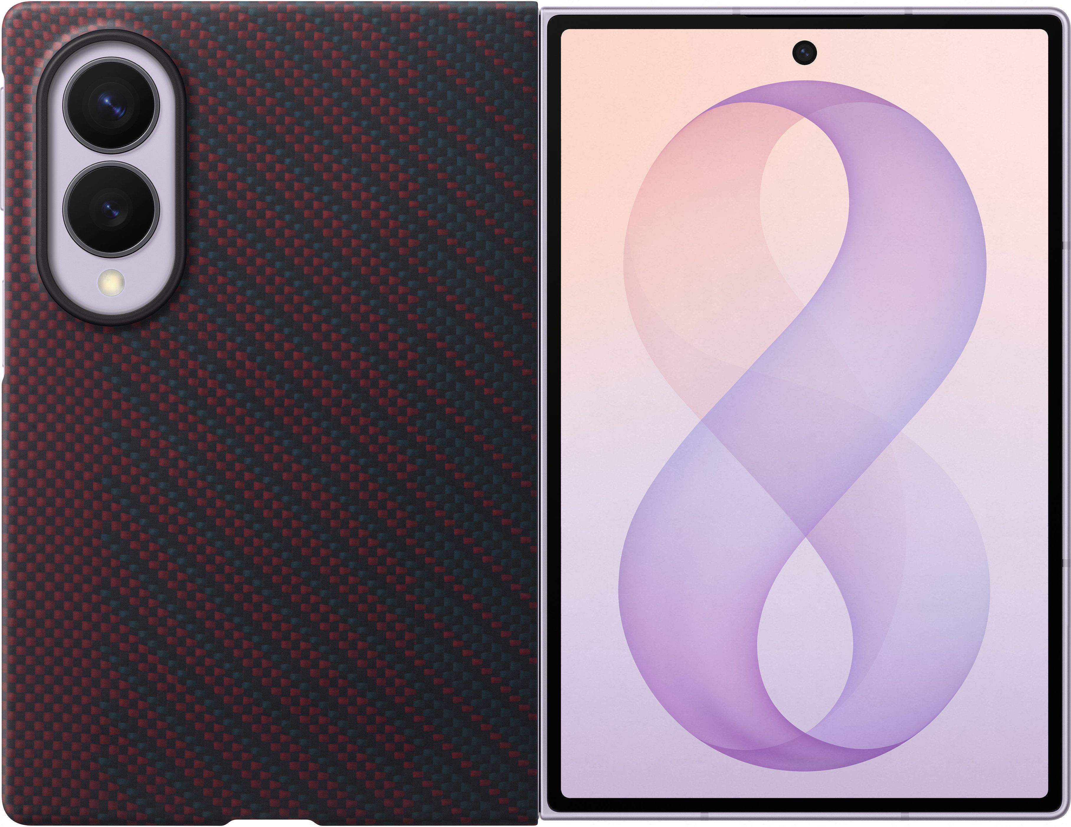Samsung Carbon Magnet Case Galaxy Z Fold8, бордовый