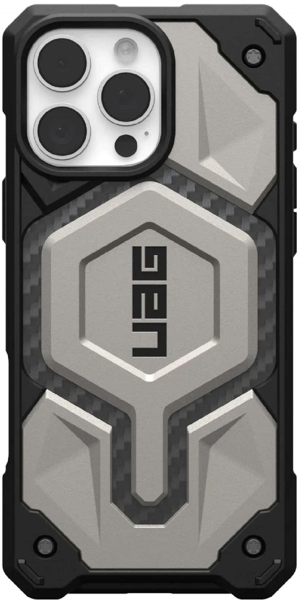 Чехол UAG Monarch Pro c MagSafe для iPhone 16 Pro Max, титановый (114457113636)