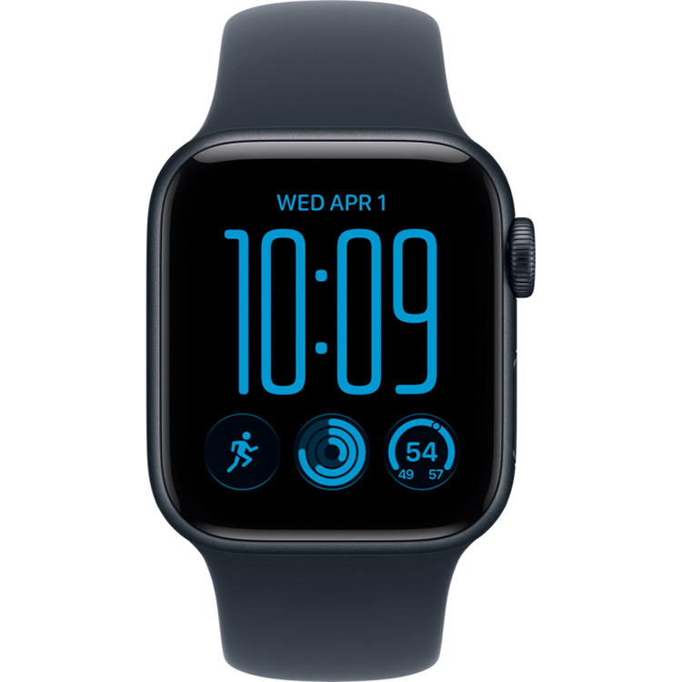 Умные часы Apple Watch SE 3 44mm (2026) Midnight Aluminum Case with Sport Band Navy Blue (MJL94X/A)