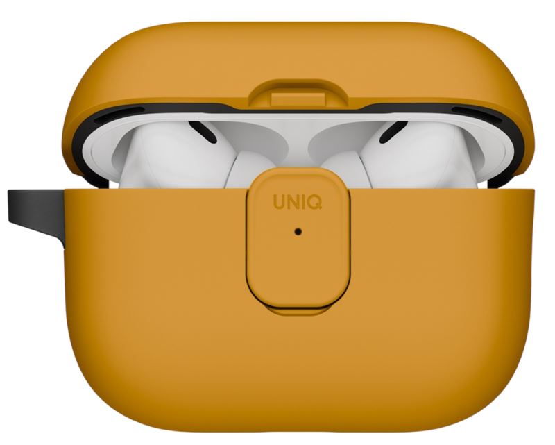 Uniq Clyde Lock case для AirPods Pro 3, Yellow/Dark Grey