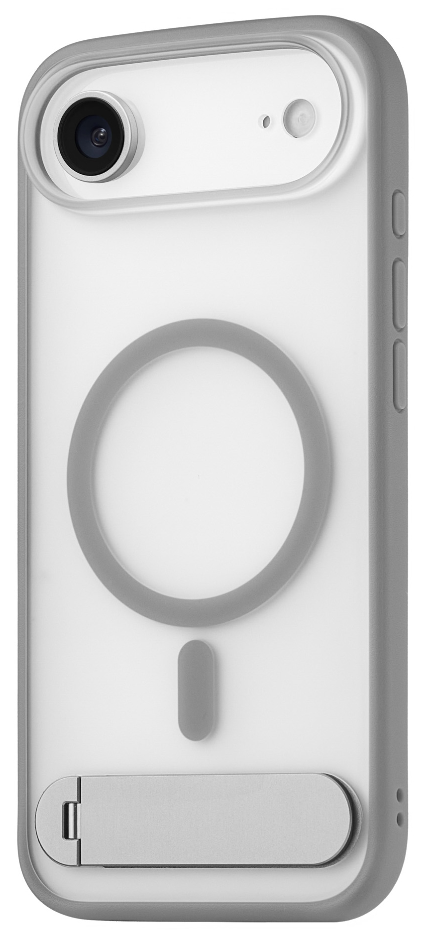 Чехол uBear Stand 360° Mag Case с MagSafe для iPhone Air (силикон, софт-тач), серый (CS584GR66AST-I25M)