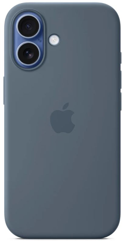 Apple Silicone Case с MagSafe для iPhone 17, синий (Anchor Blue) MGEW4FE/A