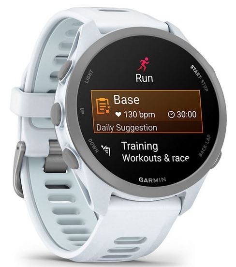 Garmin Forerunner 170 Music, Whitestone with Whitestone/Cloud Blue Band (010-03920-11)