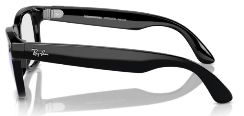 Ray Ban Wayfarer RW4008 155-53 Shiny Black/Clear (8056597874816)