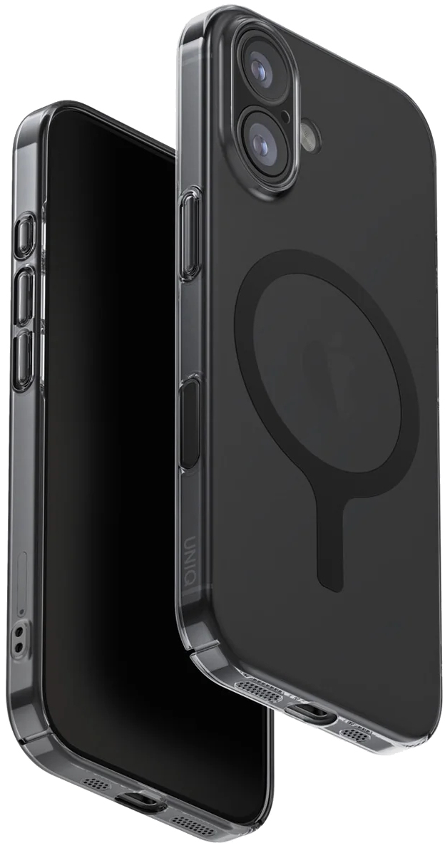 Чехол Uniq AirSuit с MagSafe для iPhone 17, прозрачный черный (IP6.3(2025)-ASMGSMK)