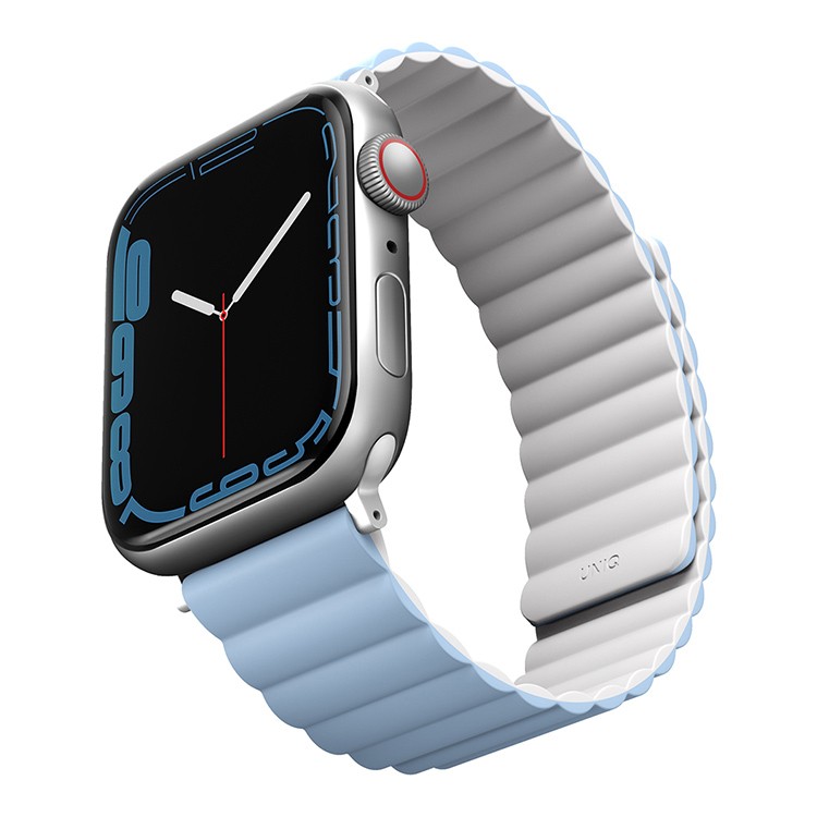 Ремешок Uniq Revix Reversible Magnetic для Apple Watch 38/40/41 mm, белый/голубой (Arctic/Soft Blue)